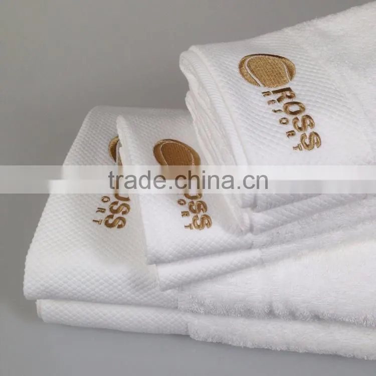 cotton large size hotel hand bath face towel set