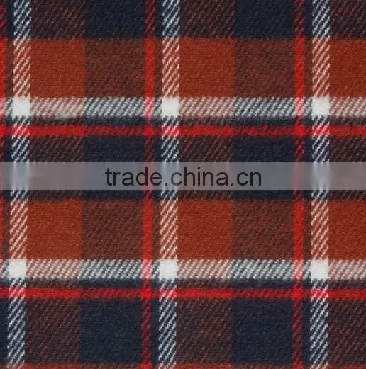100% cotton flannel plain fabric for Men's shirts