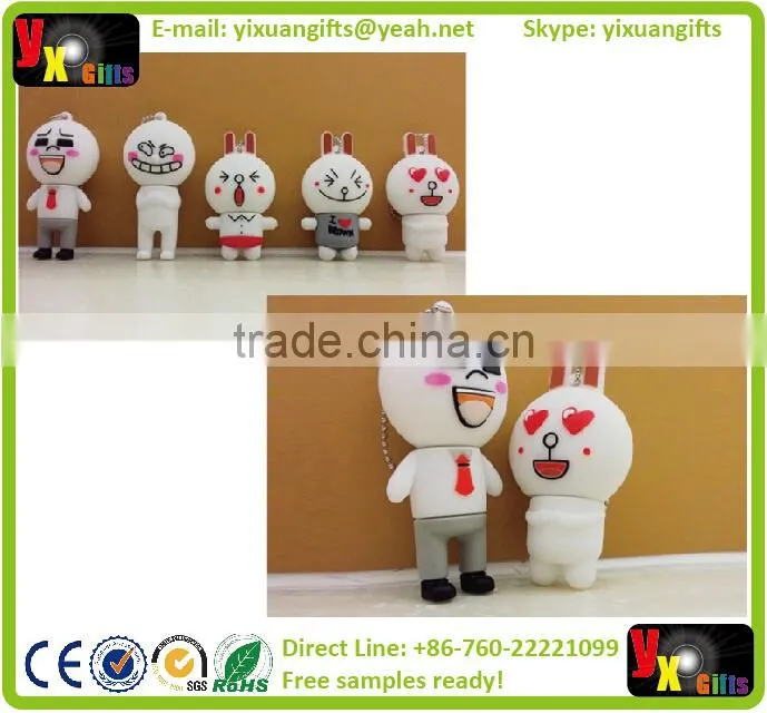 Custom PVC Shopping Bag hand bag USB flash drive, promotional gift USB drive, oem USB disk