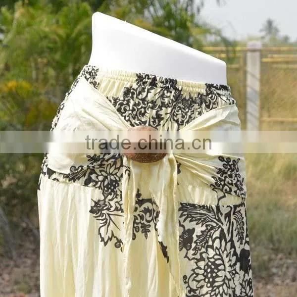 latest fashion new designed print maxi hippie boho skirt gypsy casual coco buckle hippie skirt