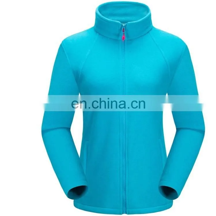 Women warm full zip jacket