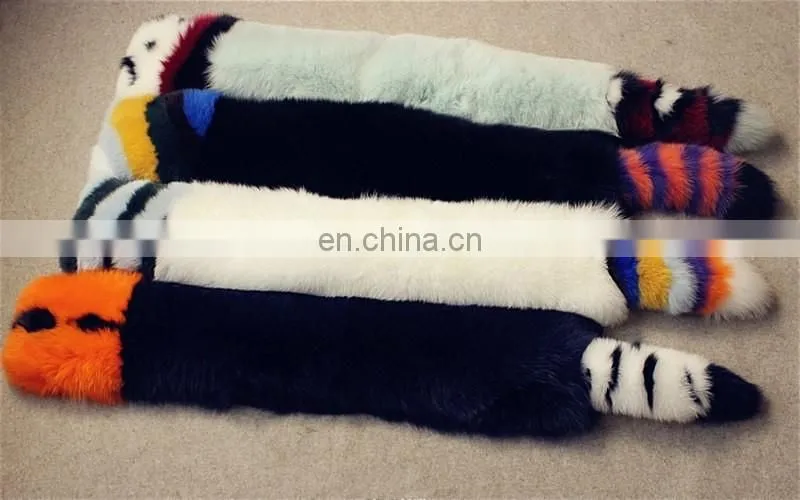 Factory Direct Fashion Women Scarves High Quality Real Fox Fur Scarf Fur
