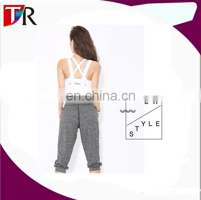 Running Cloth Women Fashion Summer Autumn Grey Polyester Fitness And Casual Sport Pants