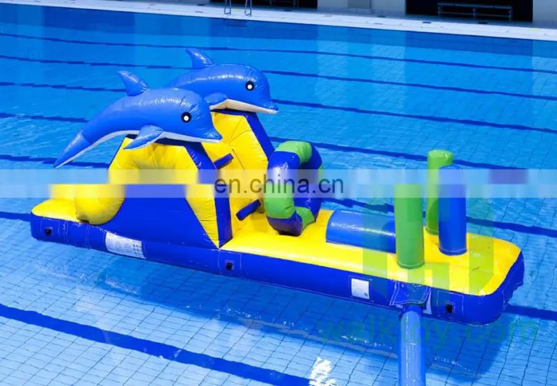 HI amazing swimming pool toys custom size inflatable floating water park equipment price