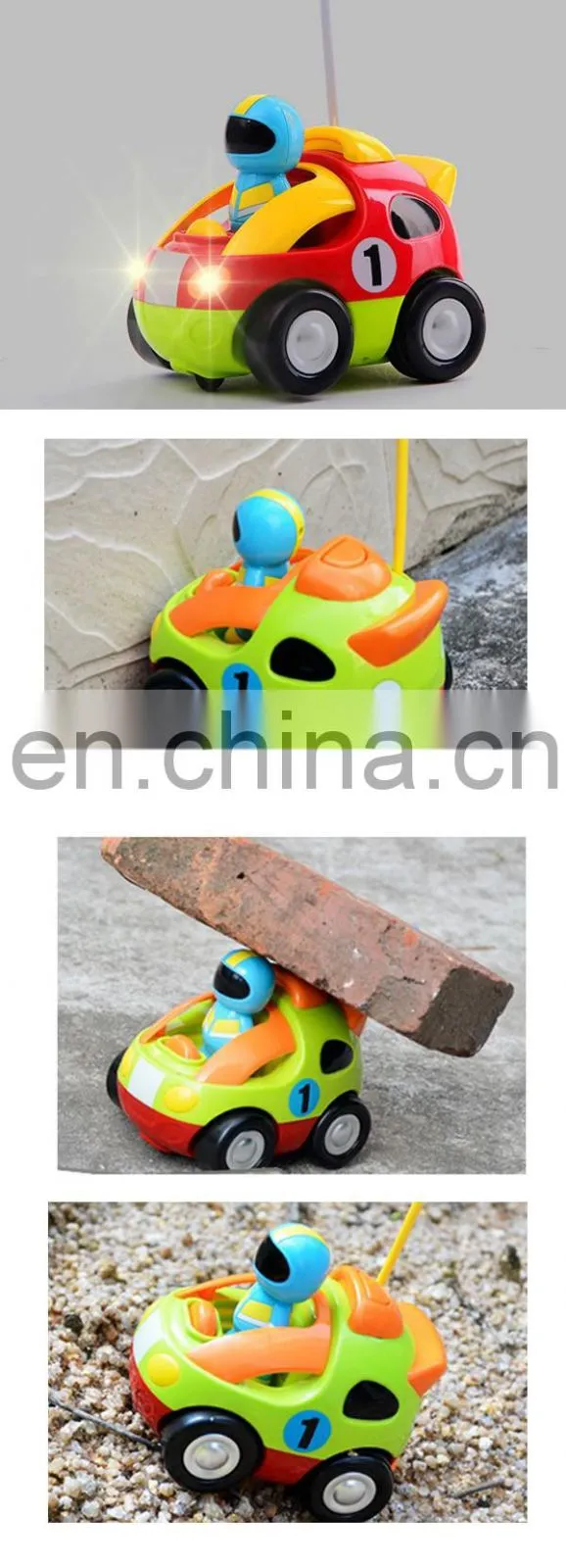 2 channel cartoon remote control car with music and light