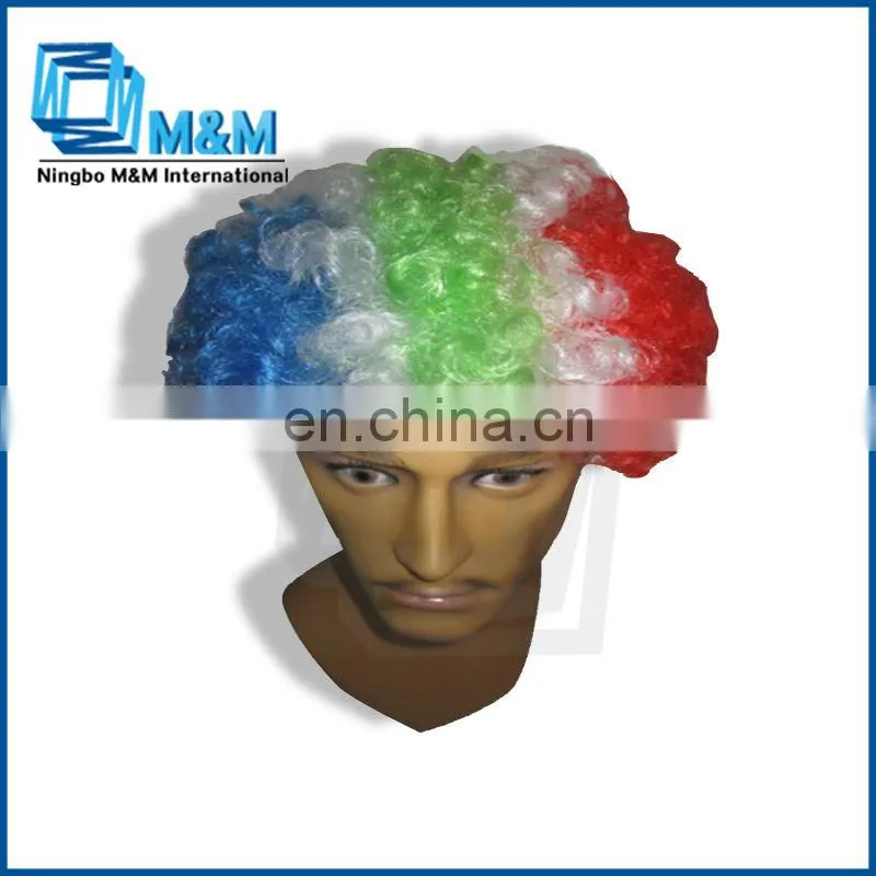 fashion Ecuador country flag design cheering wigs for fans