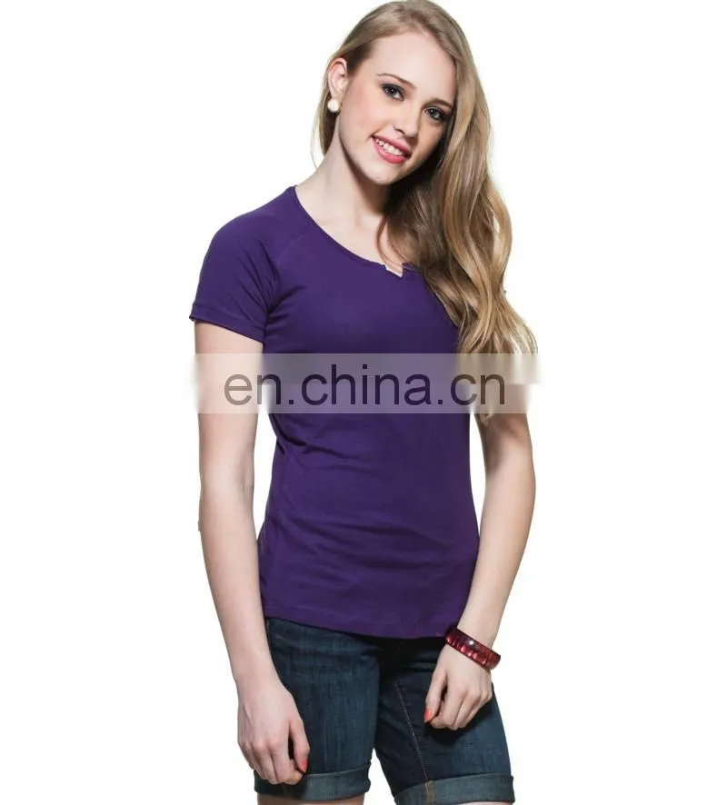 Blue Raglan Sleeve T-shirt Top quality cotton,female short sleeve raglan t shirt wholesale