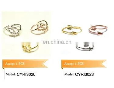 Solid 18K Gold Personalized Initial Alphabet Letter Name Charm Stackable Ring