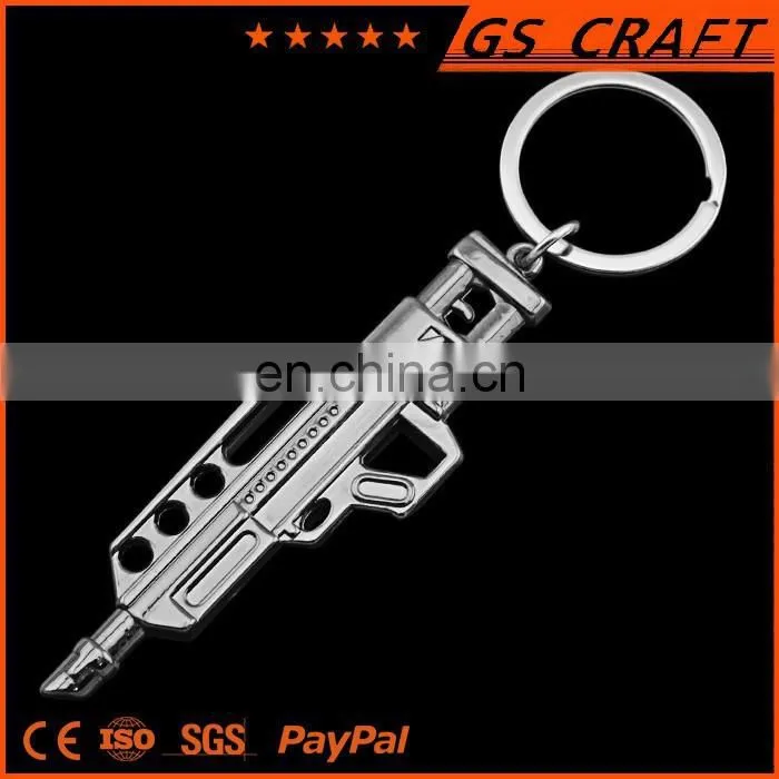 High quality nice fashionable machine carbine keychain