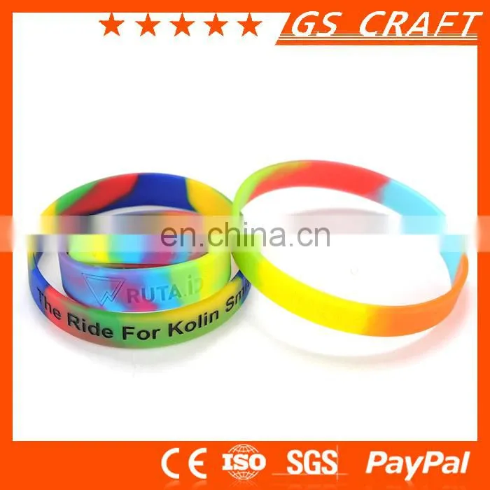 supper quality, engraved wristband, star silicone rubber bracelet