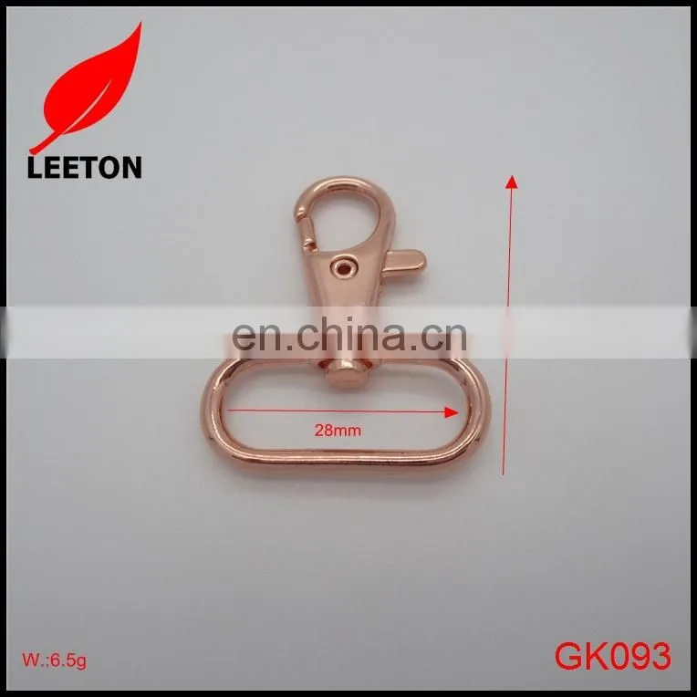 Bag Shiny rose gold swivel snap hook