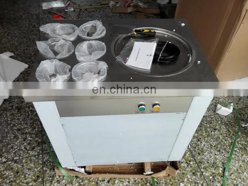 Hot sale cold stone table fry ice cream machine with best price and long service life