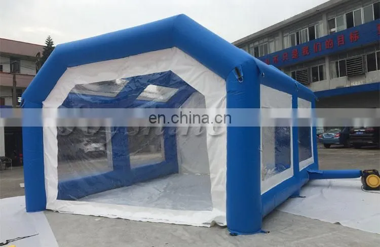 Cheap 0.55mm PVC Inflatable Car Wash Parking Carport Covers Mobile Spray Paint Booth Tents Inflatable Car Garage Tent