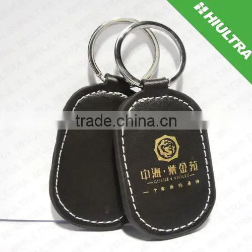 Small Rfid Leather Key Tags for access control, time attendance,gym,Club