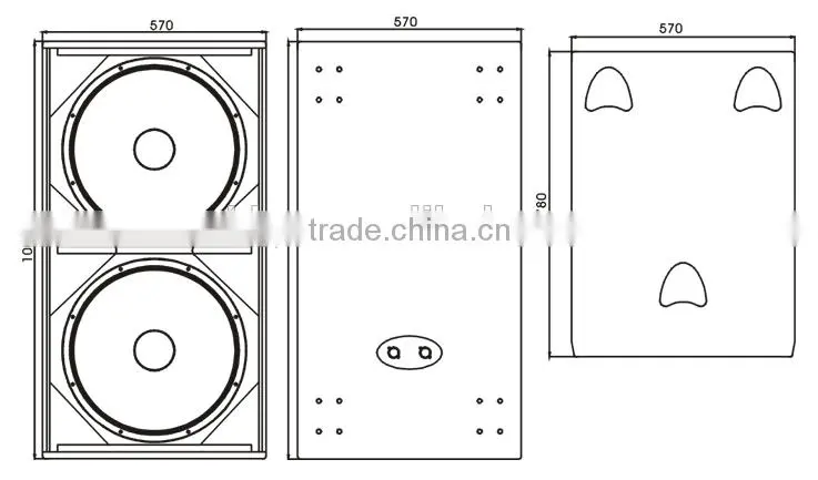 WS218 2*18" subwoofer speaker