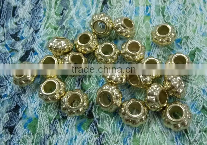 cheap brass gold lantern shape ABS cord end