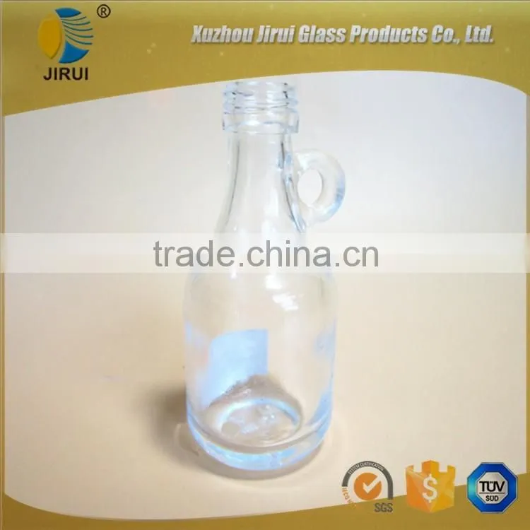 40ml clear glass wine bottle with lug