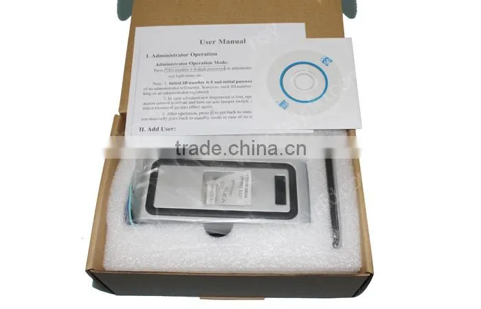 Metal case RFID and Fingerprint standalone access control reader with wiegand26 output