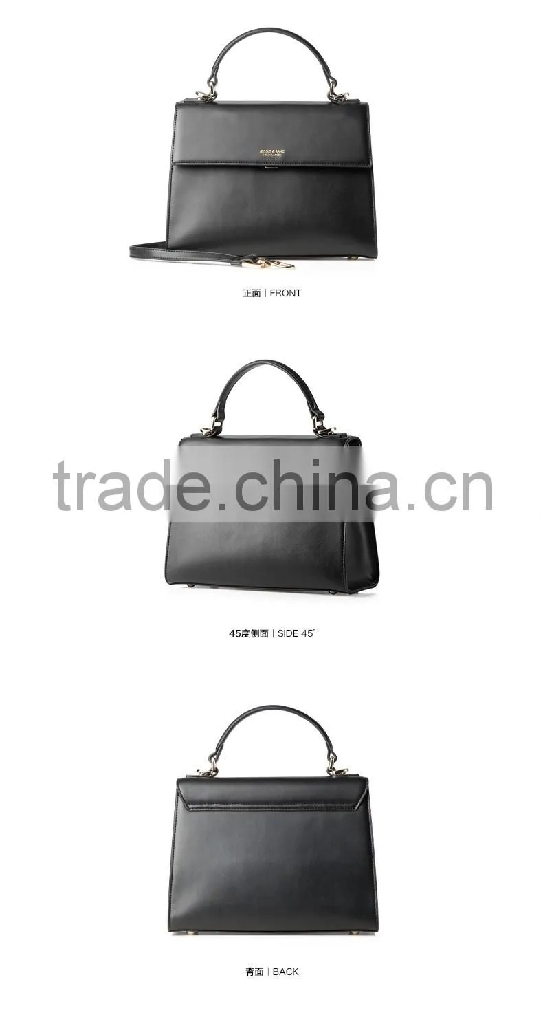 Hot selling wholesale new fashion red genuine leather handbag / leather bags women shoulder bag/ leather satchel bag