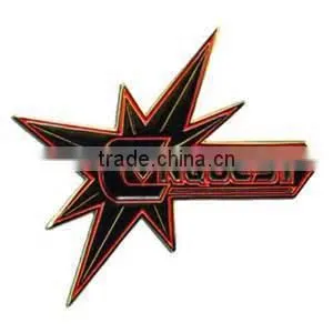 Custom Soft Enamel Metal Badge /Custom Soft Enamel Glitter Baseball Trading Pins Factory