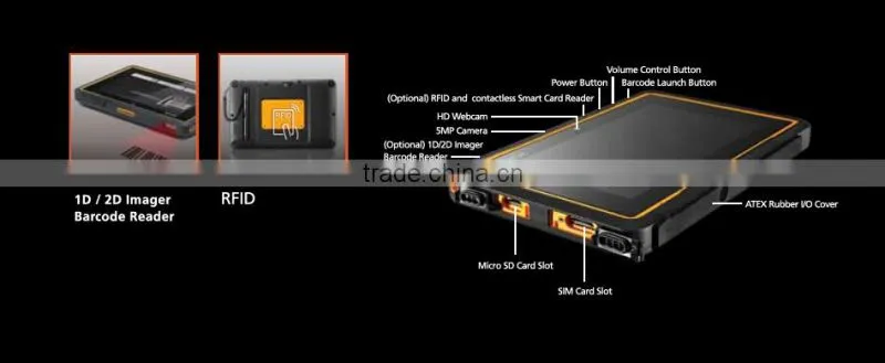 made in Taiwan Getac Z710 full rugged tablet pc with ATEX