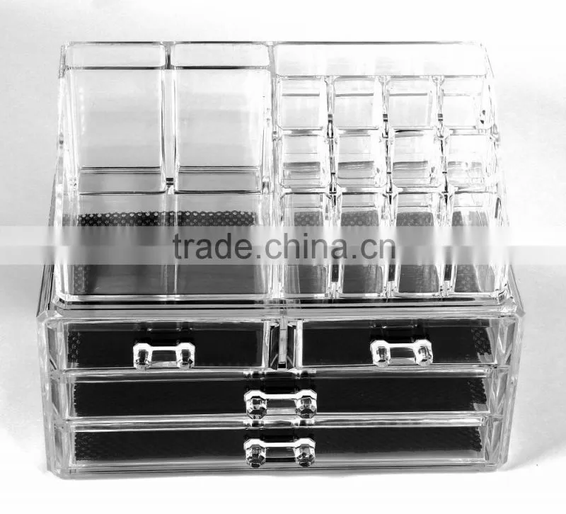 Acrylic cosmetic brush holder make up brushes display racks