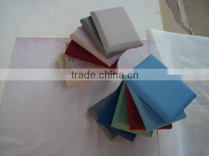 Cinema good decoration soundproof fabric panel