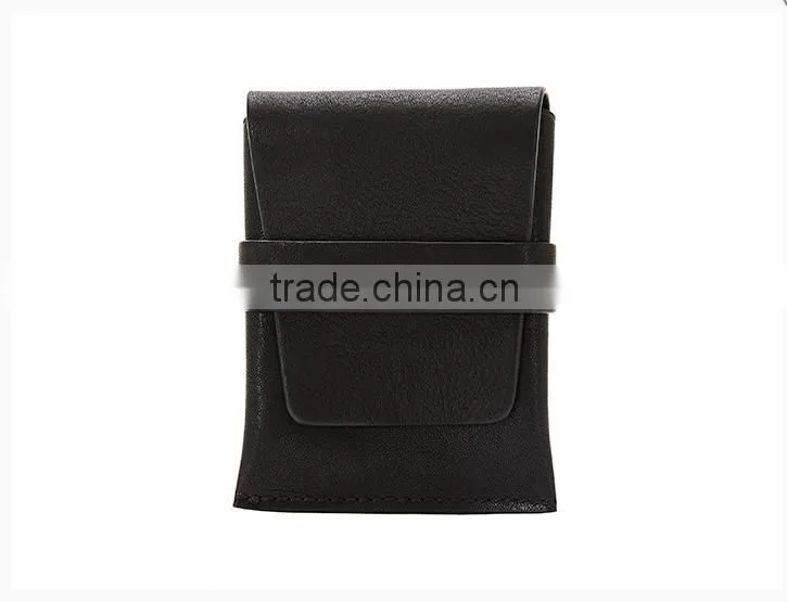 Customize Italian leather card holder men business card pocket