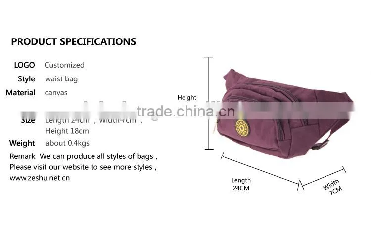 professional design fashion fanny pack waist bag