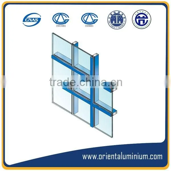 Aluminum curtain wall Aluminum cladding Metal cladding for Facade Decoration