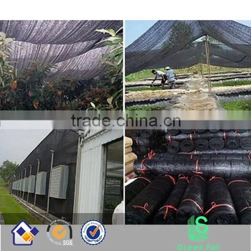 80% black color 2x50m greenhouse shade net mesh