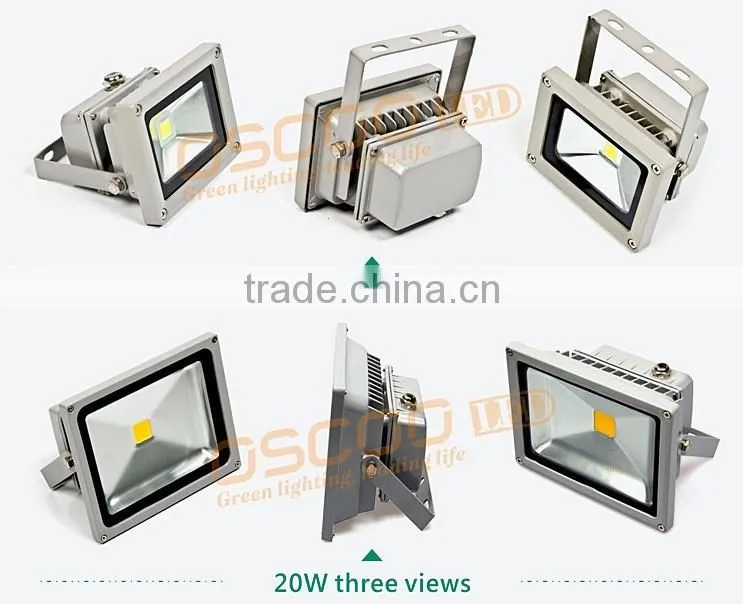 Oscoo Top-Sale IP65 Die Casting Aluminium CE&Rohs 10W RGB LED Flood Light Square Light with Colorful Lights
