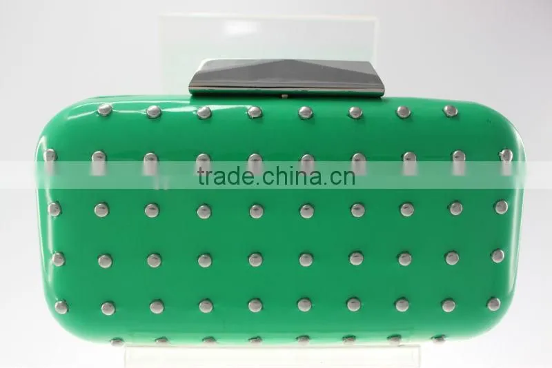 PU clutch bags embroidery different patterns