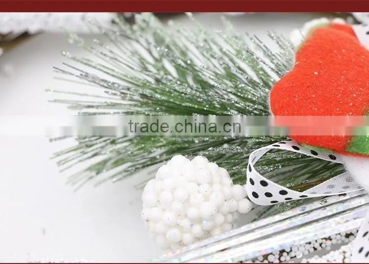 Felt Santa Claus Hanging Wooden Ornaments Gifts Enfeites De Natal Wholesale Decoration Suppliers Christmas Garland