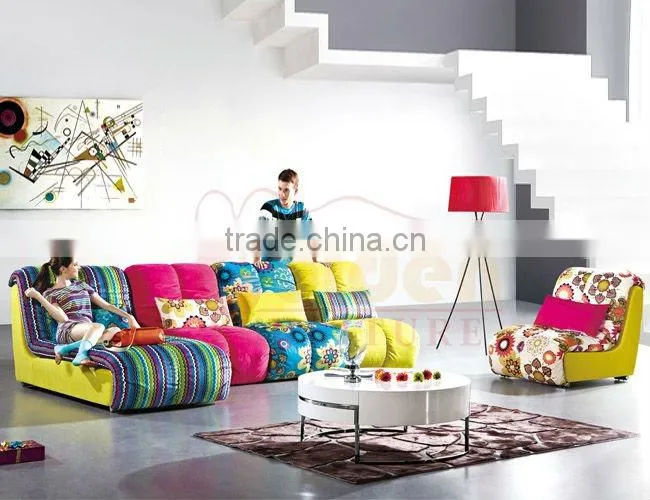 Modern Fabric Sectional Sofa Chaise Long Sofa