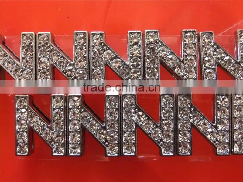 In stock fast delivery diamante slide letters 10mm