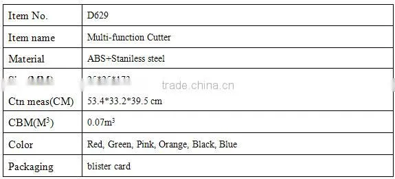 D629 knife cutter knife tool cutting
