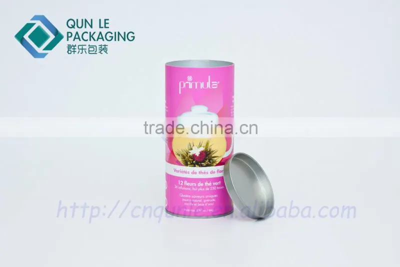 New Design Tea can with metal insert lid