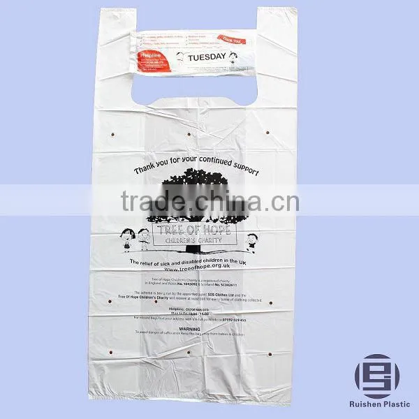 FF Biodegradable Donation Bag With Printing For Charity