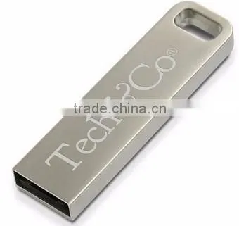 Black Metal Pendrive 1Gb With White Logo Imprint