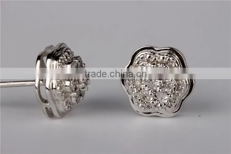 latest AAA Zircon 925 silver earring