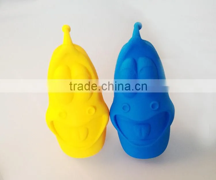2015 Cartoon Silicone pencil pouches/cute pencil pouch
