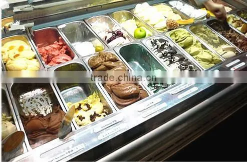 High quality popsicle showcase BKN-B1-1600 with CE approved