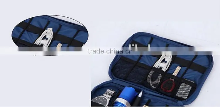 Hot selling USB flash drives case cable power storage bag travel digital organizer