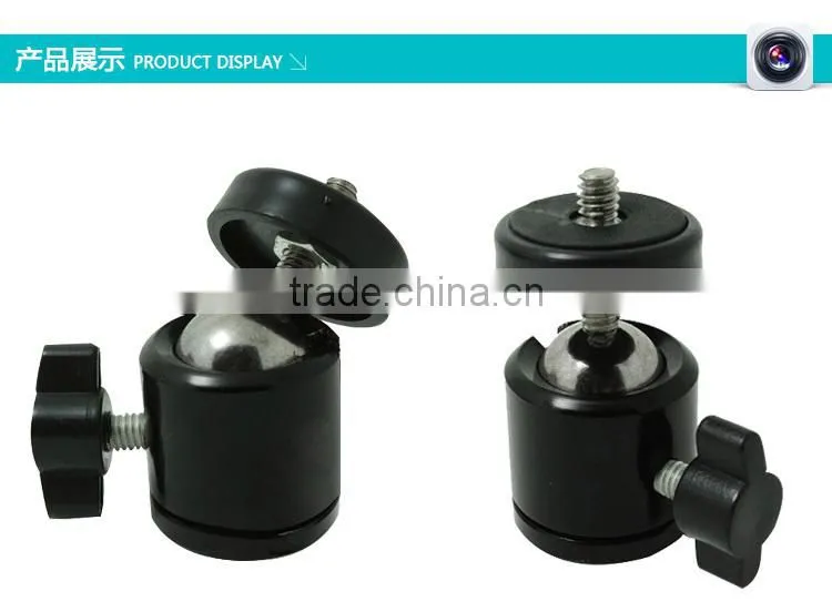 head ball Adapter for DSLR camera camcorder flash light lamp holder