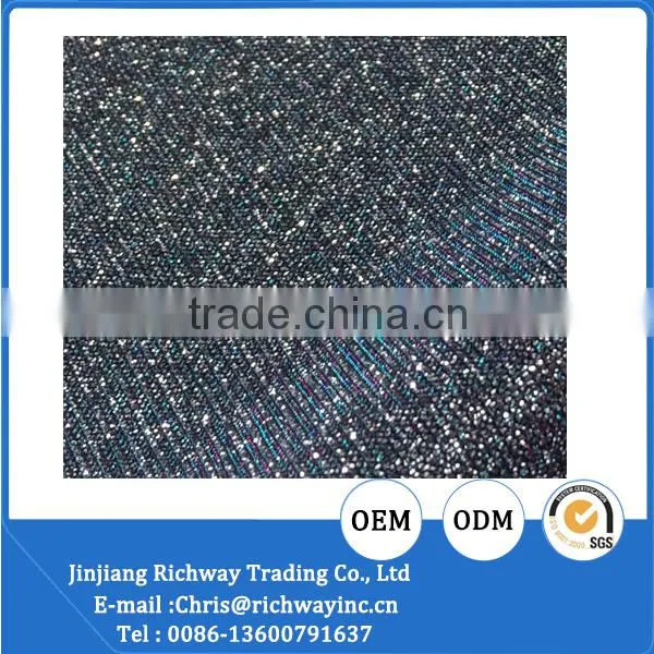 good quality shinny glitter material shoes upper fabric