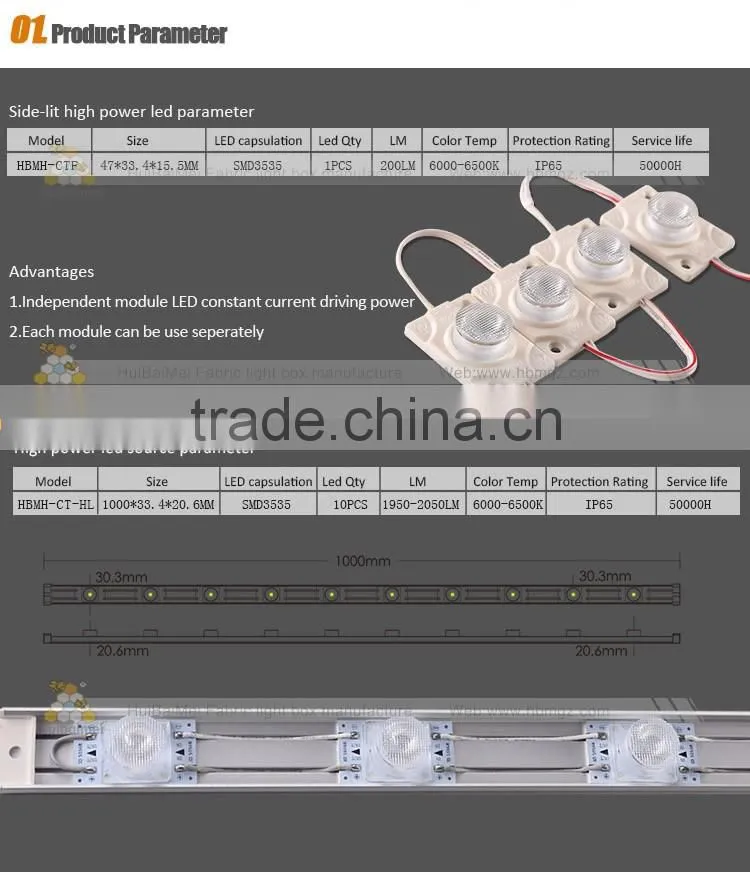 Promotion high power single led display module