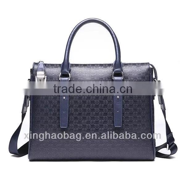 New brand braided briefcase 100% leather woven briefcase