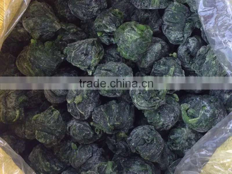 Frozen high quality vegetable Bulk Organic spinach from China