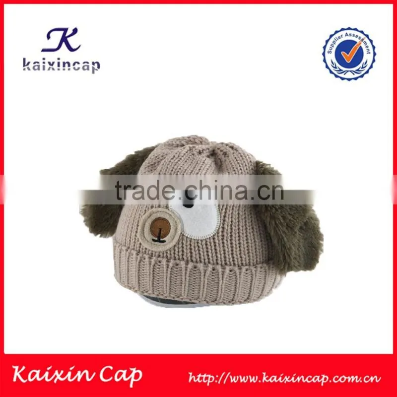 customized winter fashion cute bowknot knitted children lovely beanies
